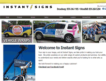 Tablet Screenshot of instantsignslex.com